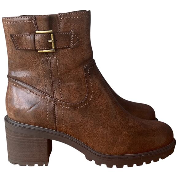 Brown Leather Ankle Boots - Picture 2 of 13